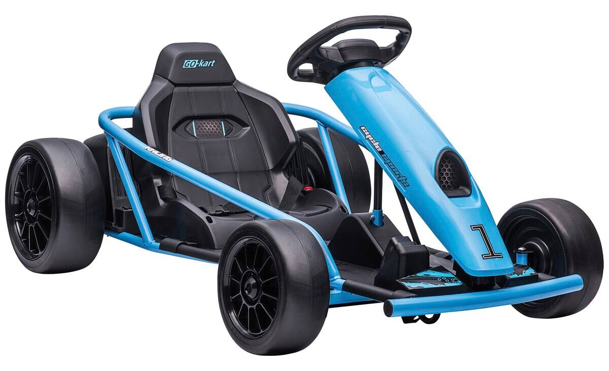 HOMCOM Kinder Elektro Gokart blau B/H/L: ca. 77x54x115 cm