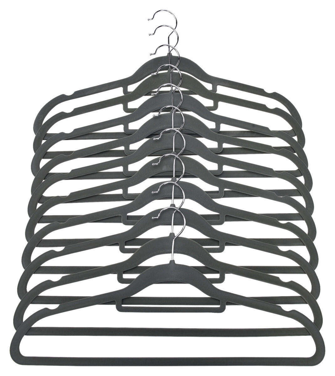 POCOline Kleiderbügelset schwarz Kunststoff