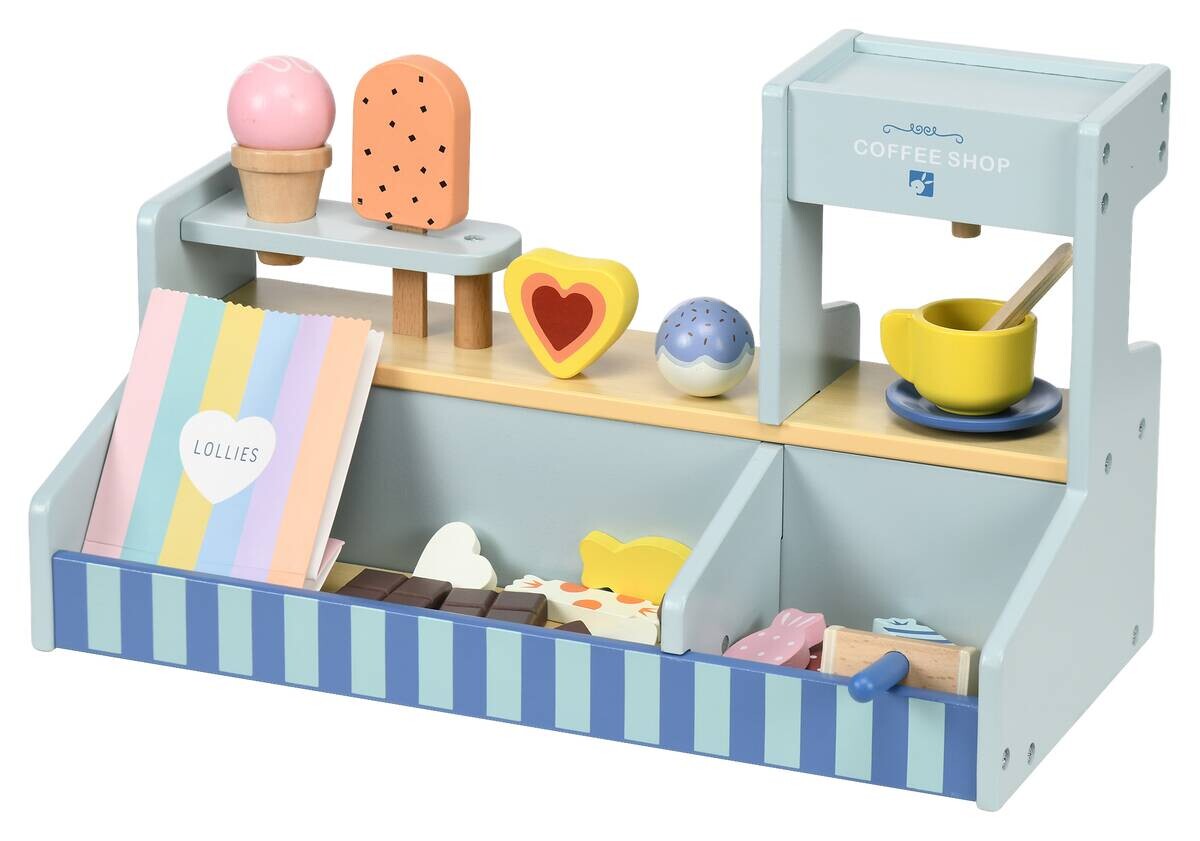 AIYAPLAY Spiel-Eisdiele B/H/L: ca. 20x24,5x42 cm