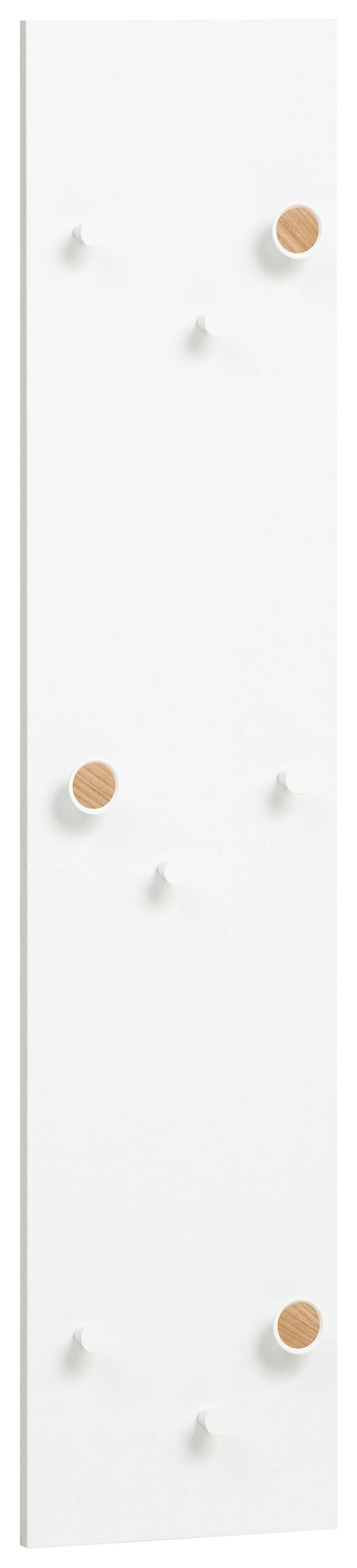 Garderobenpaneel Bjarne weiß Lack matt B/H/T: ca. 24,5x109x2,6 cm