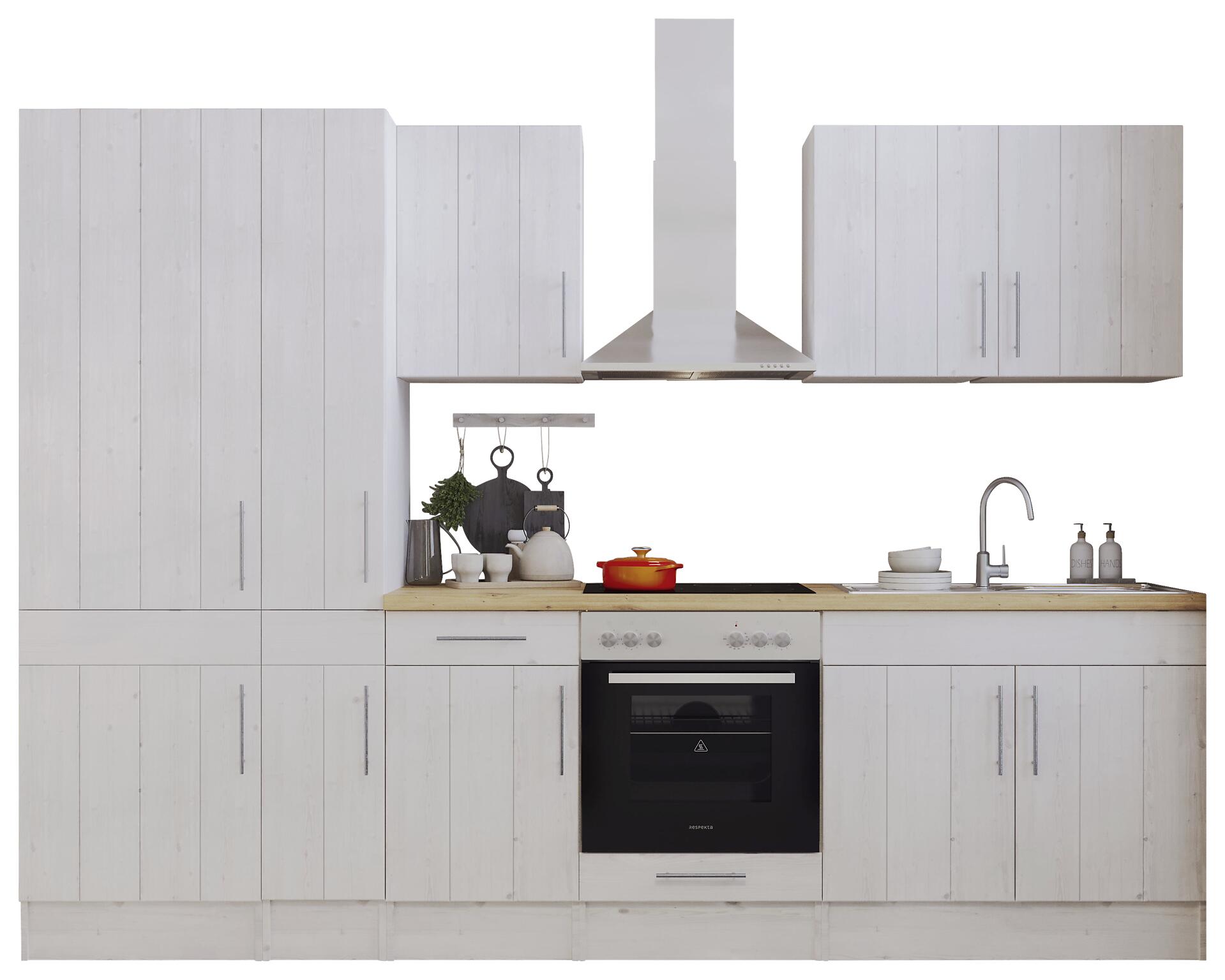 Respekta Küchenblock Premium weiß matt B/H/T: ca. 300x211x60 cm