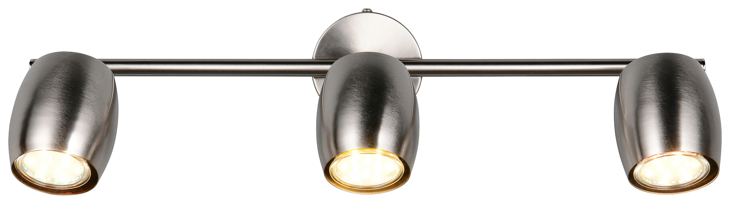 Reality Leuchten Spots Nancy nickel matt Metall B/H/L: ca. 47,5x15,5x8 cm GU10 3 Brennstellen