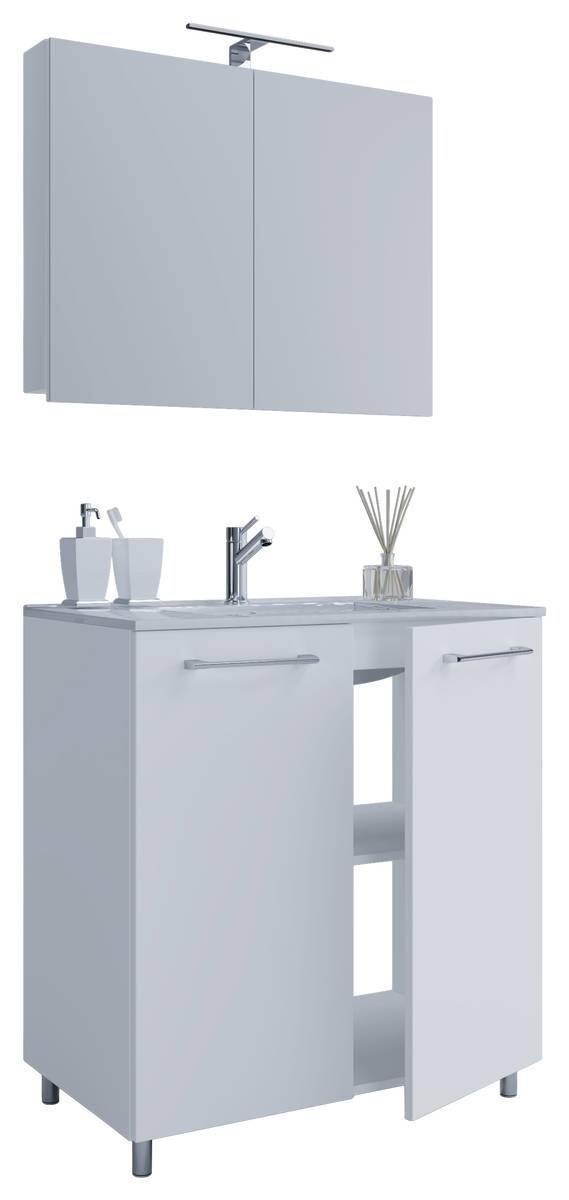 Waschplatz 3tlg-Gilos weiß B/H/T: ca. 80x86x46 cm