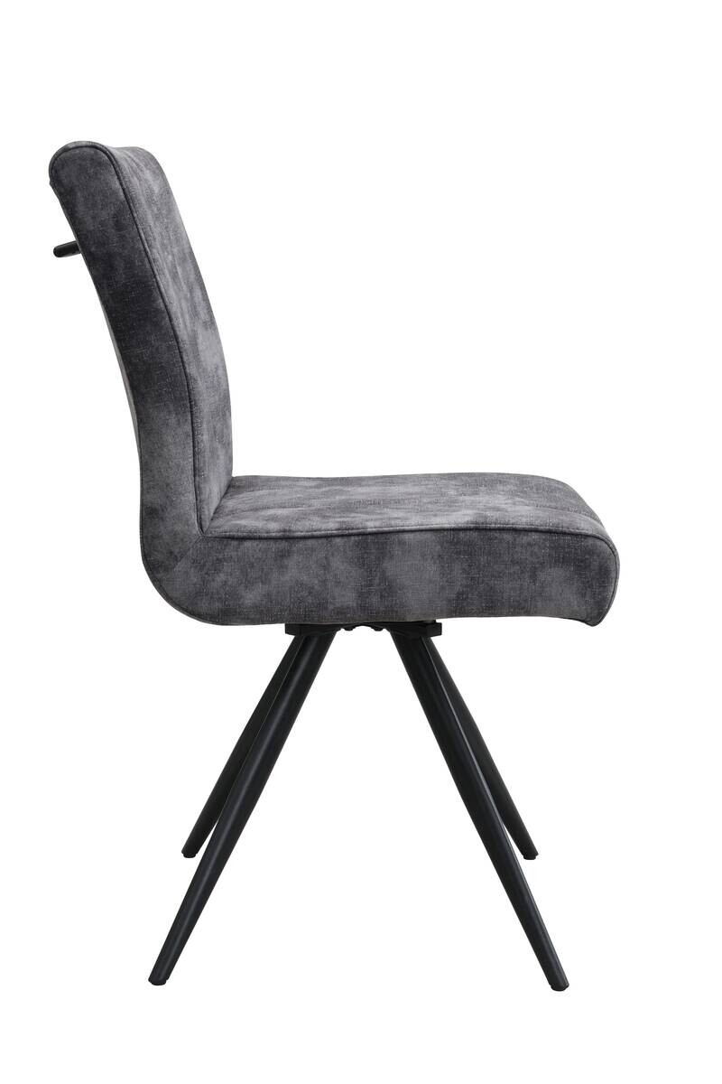 Drehstuhl Porto anthrazit Microfaser B/H/T: ca. 58x94x60 cm