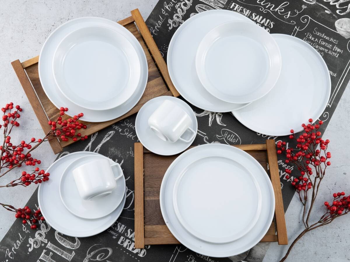 CreaTable Kombiservice Chef Collection weiß Porzellan 30 tlg. CreaTable Kombiservice Chef Collection weiß Porzellan 30 tlg.