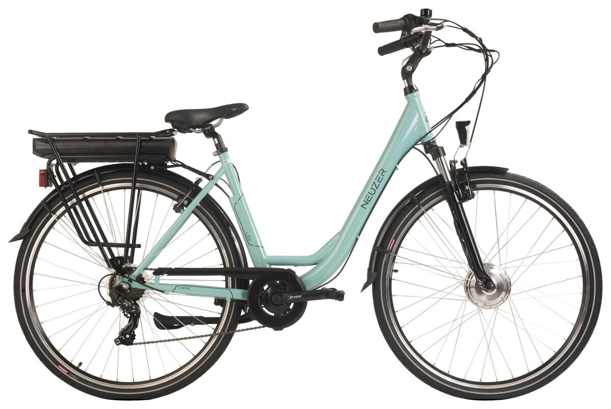 Hollandia City E-Bike Lido 335E 28 Zoll Rahmenhöhe 49 cm 9 Gänge türkis türkis ca. 250 W ca. 36 V ca. 28 Zoll