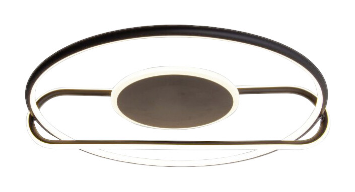 Näve Leuchten LED Deckenleuchte NV1384822 schwarz Metall B/H/L: ca. 54x13x54 cm null 1 Brennstellen