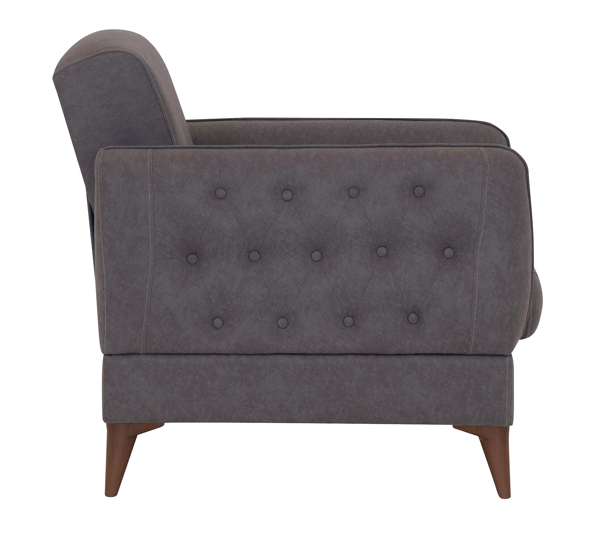 Sofa 3-2-1 Mislina blaugrau Microfaser