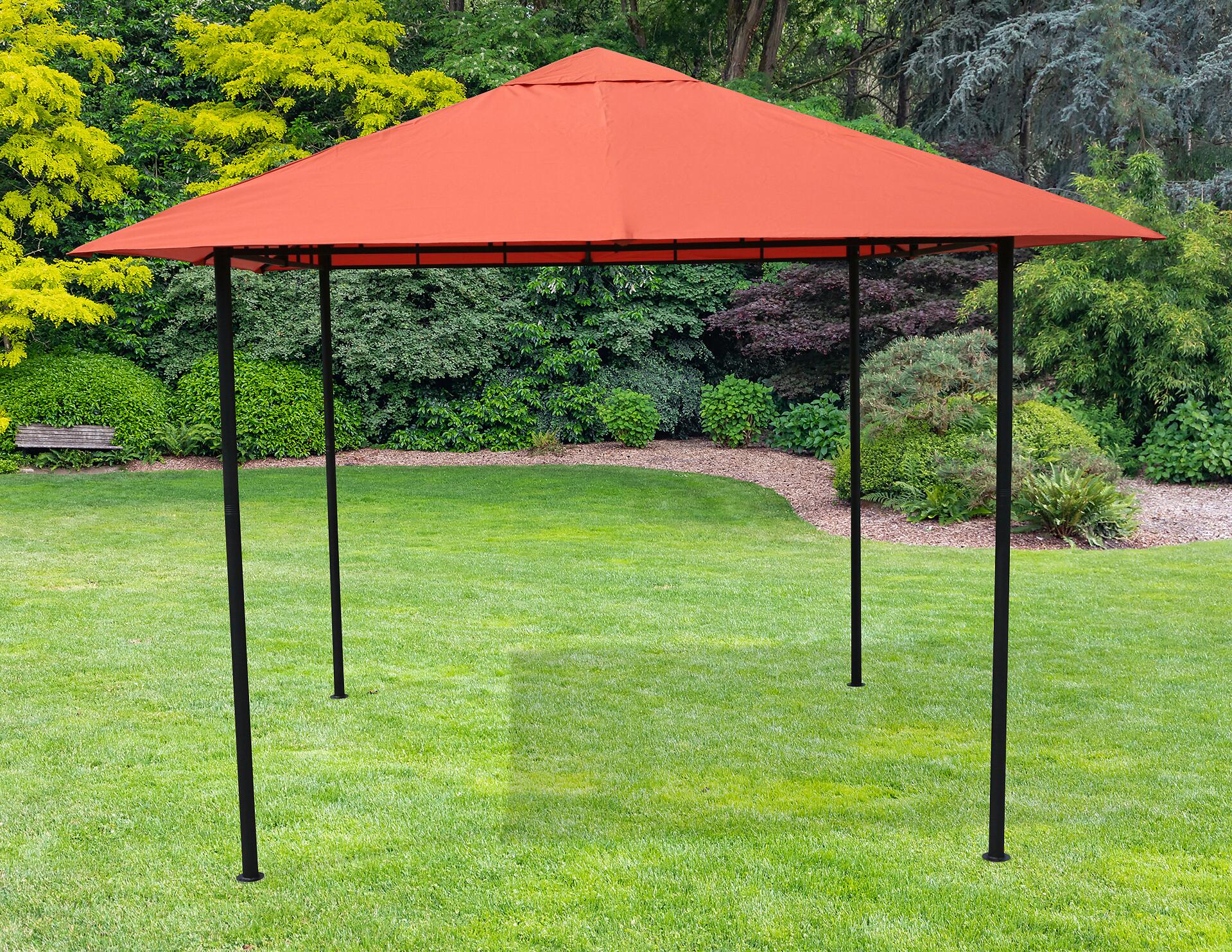 Grasekamp Pavillon Amalfi Flex terra Stahl B/H/L: ca. 300x253x300 cm