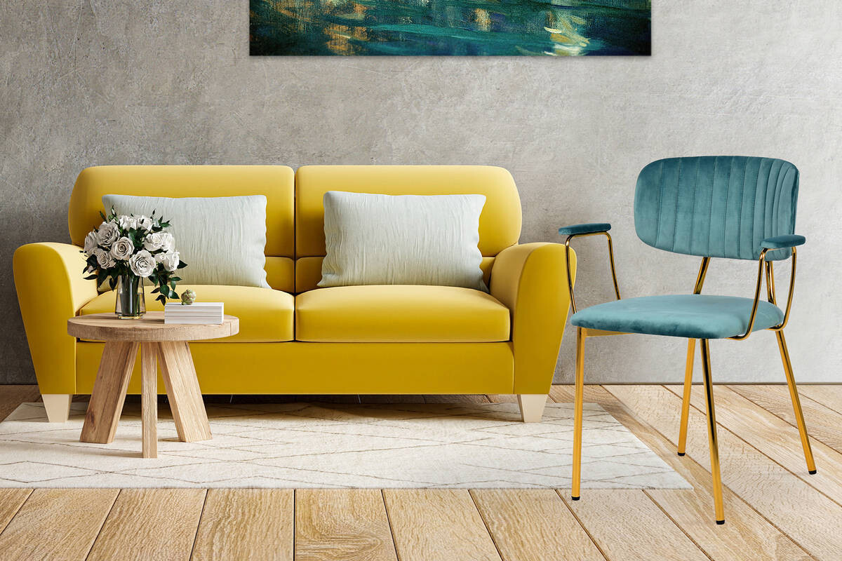 Stuhl Kian 200 2er-Set mint Microfaser B/H/T: ca. 63x80x51 cm