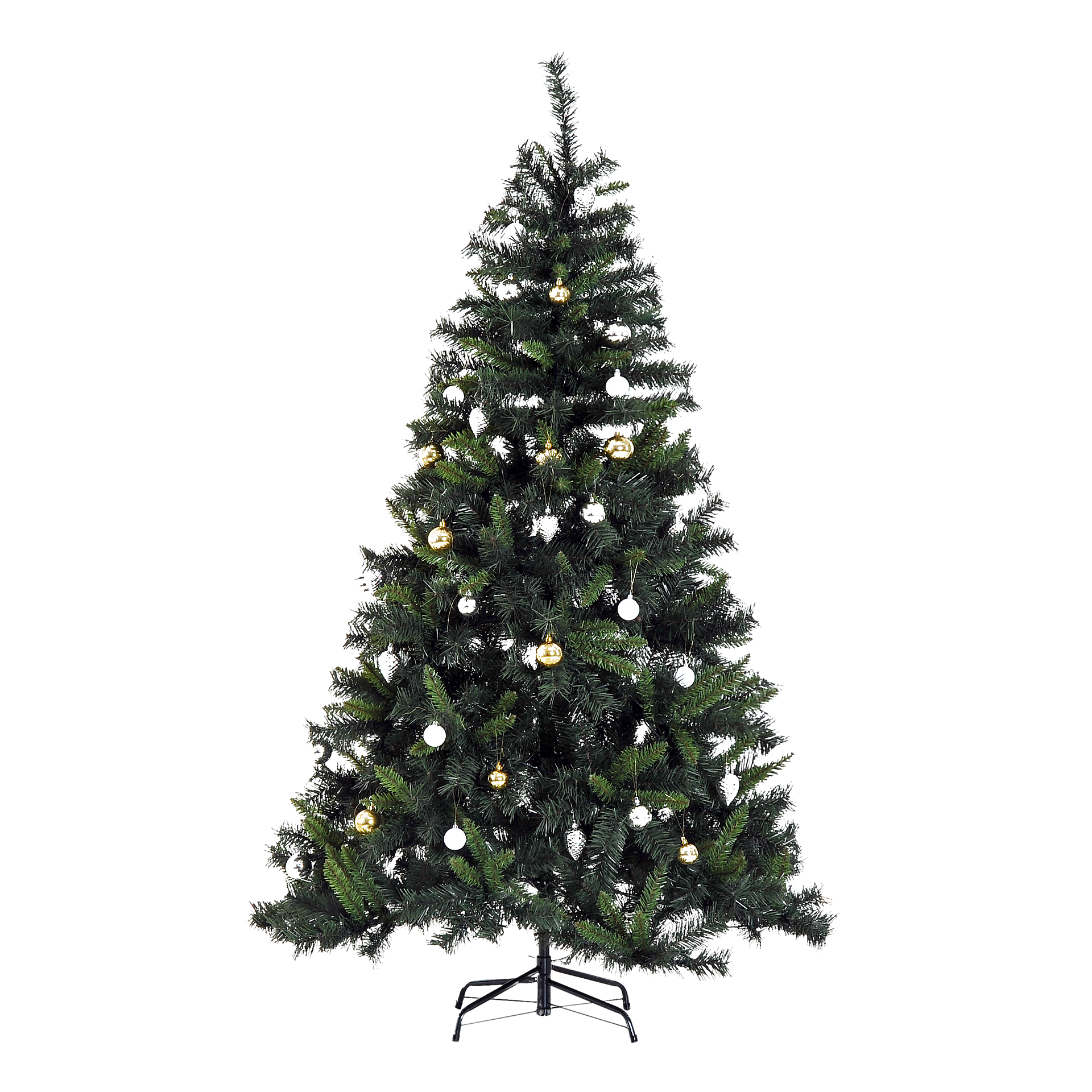 HOMCOM Tannenbaum grün Metall H/D: ca. 180x112 cm