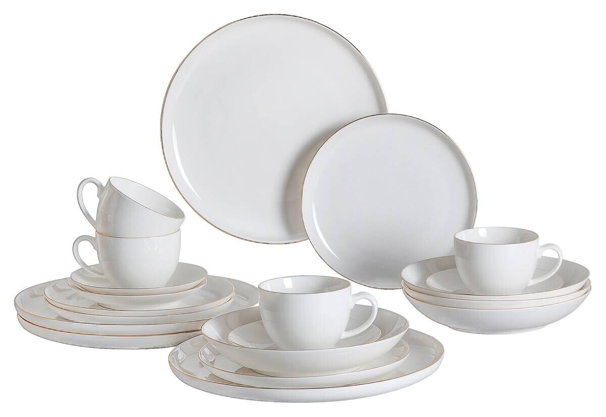 POCOline Kombiservice weiß Porzellan 30 tlg.