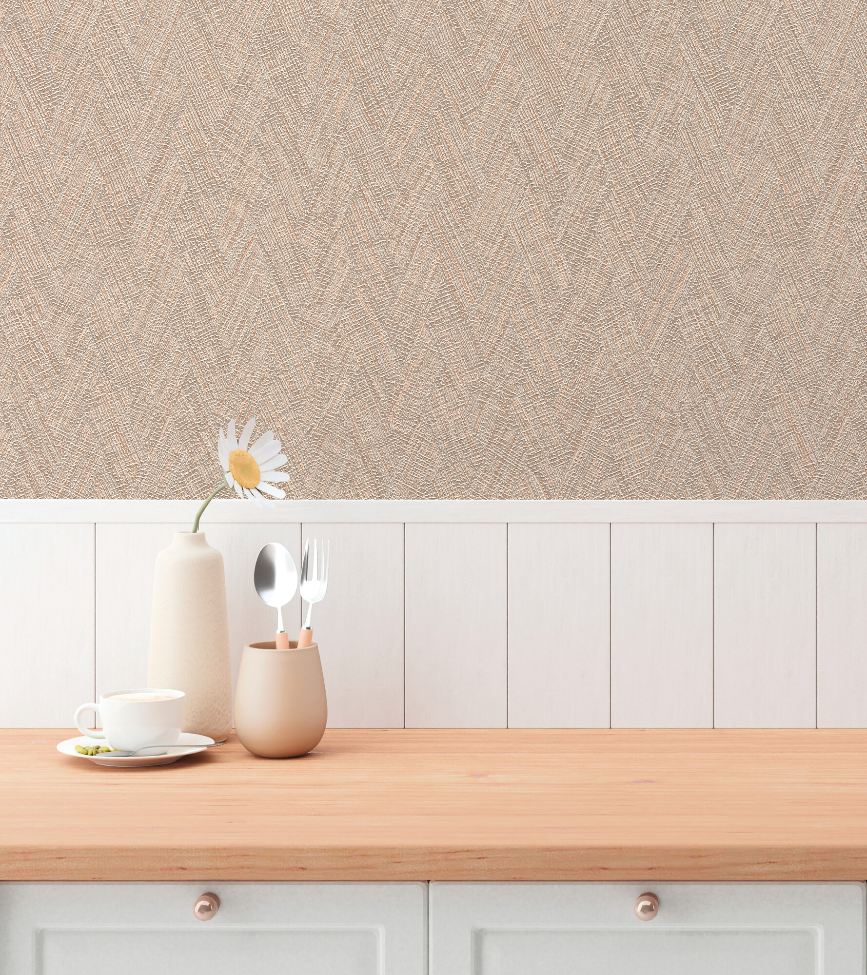 A.S.Creation Vliestapete braun orange B/H/D: ca. 53x1005x8,5 cm