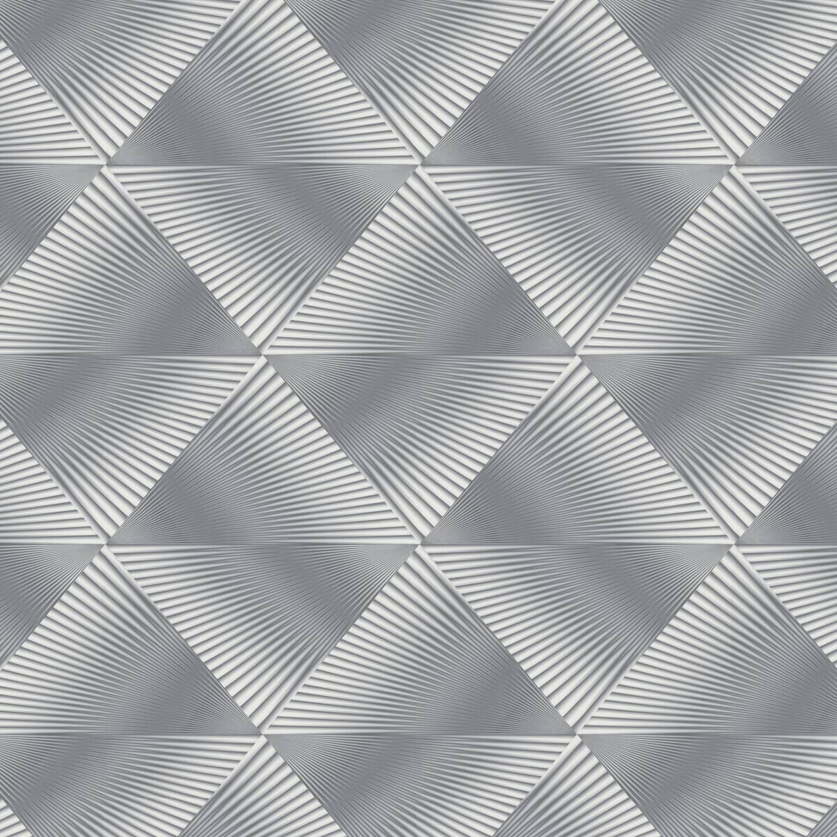 Erismann Vliestapete 3D-Optik grau weiß B/L: ca. 53x1005 cm