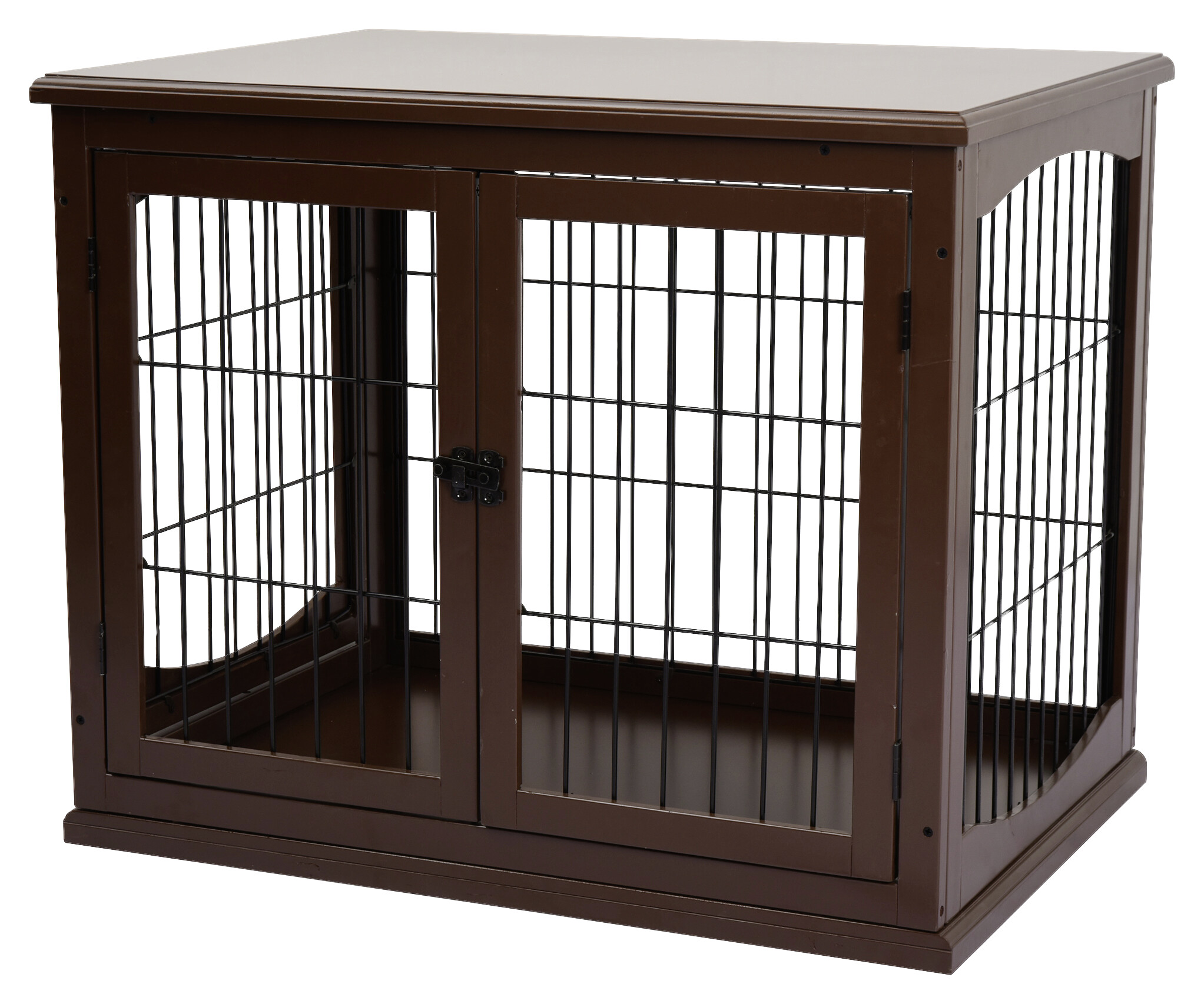 PawHut Hundekäfig braun Metall B/H/L: ca. 81x66x58,5 cm