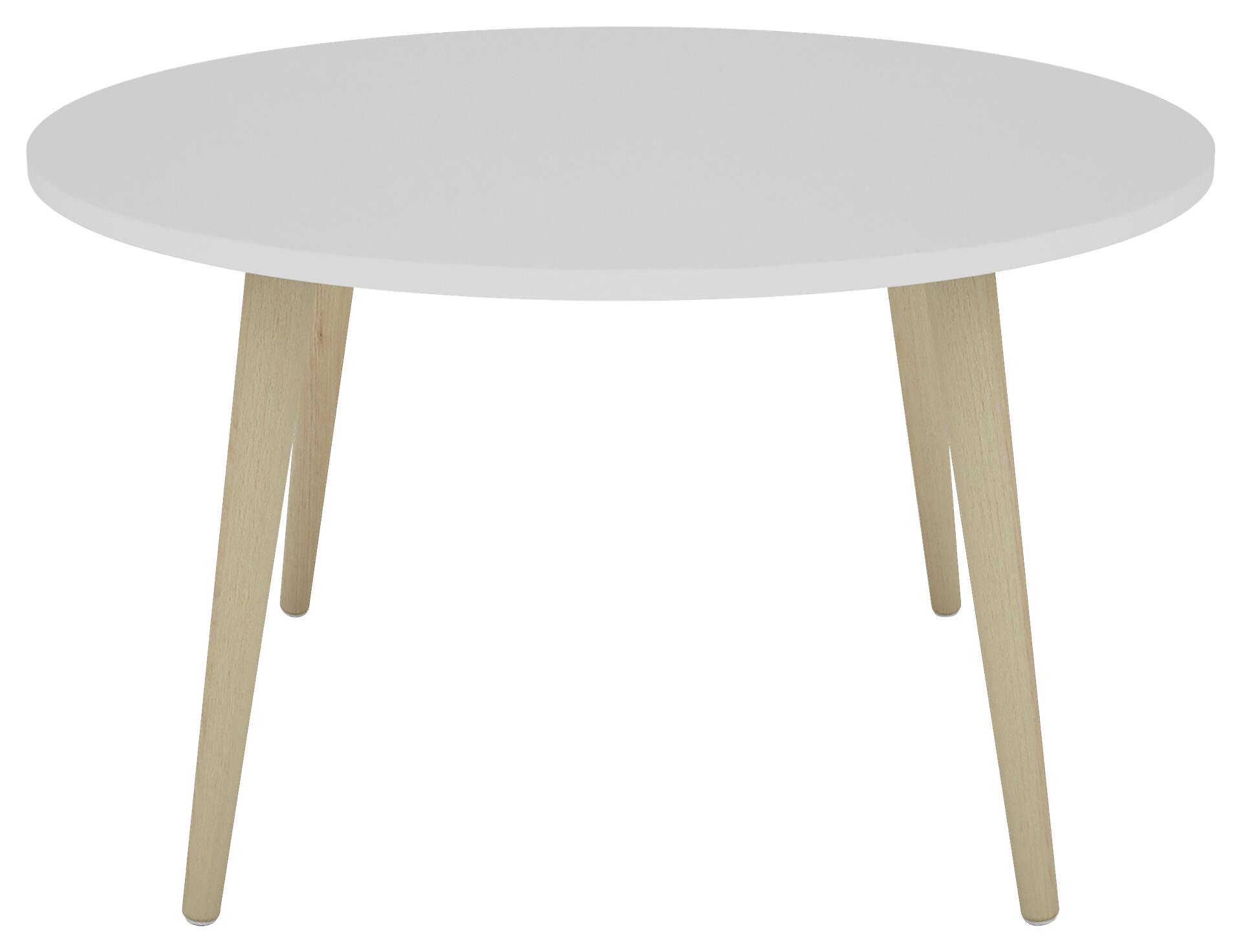 byLIVING Couchtisch LASSE weiß natur Holzwerkstoff Buche