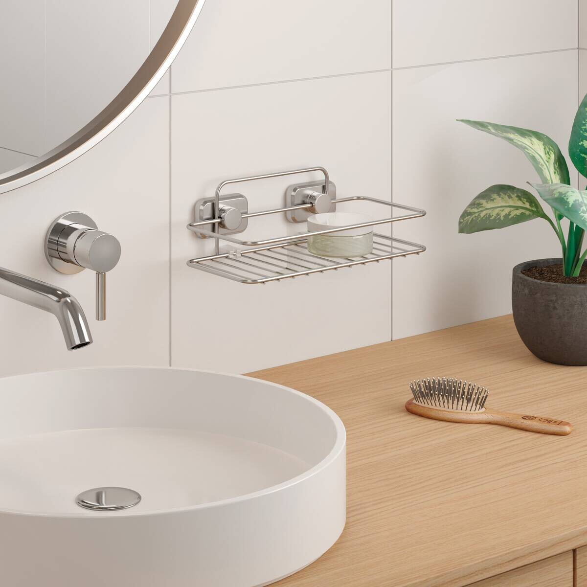 Ablagekorb Chrom Metall