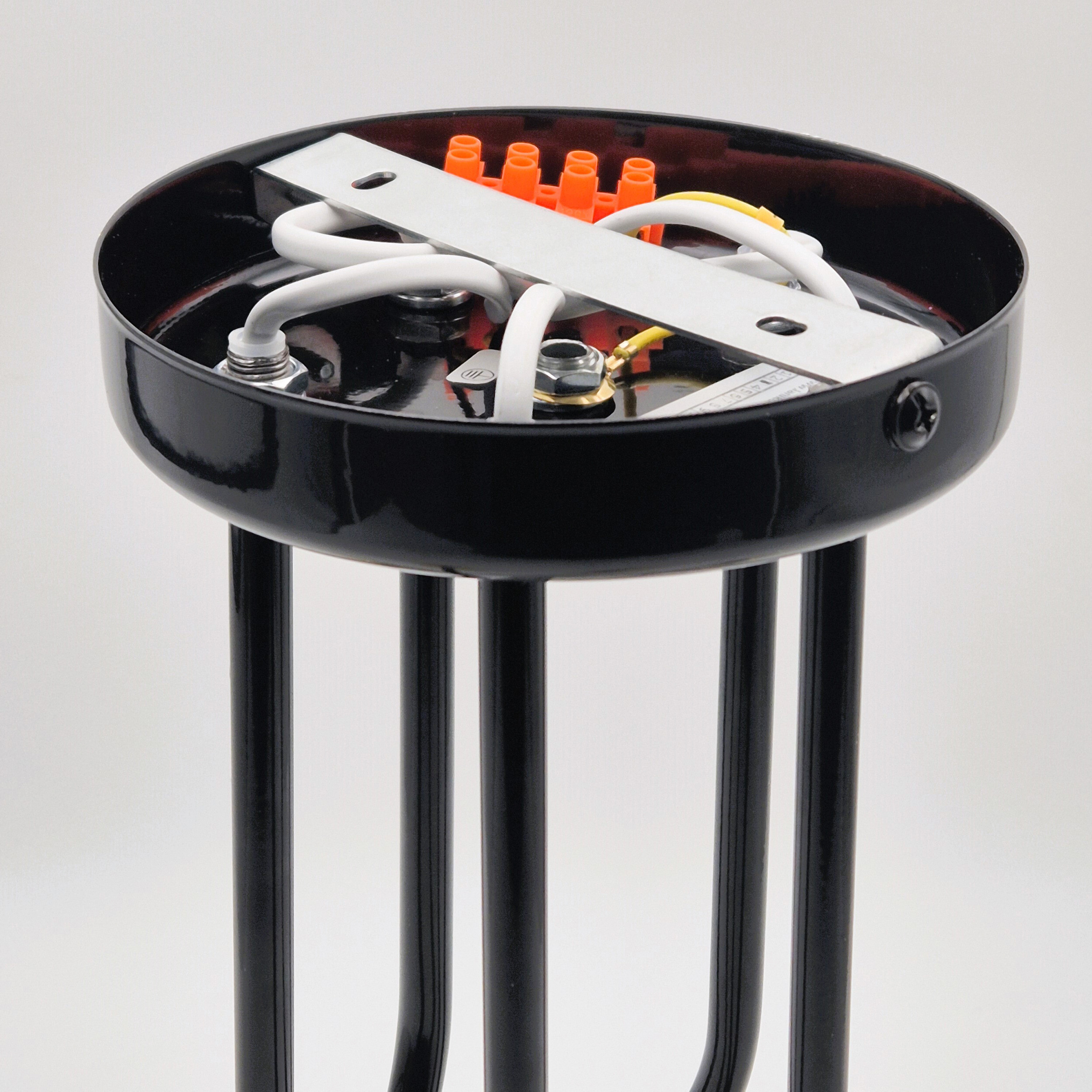 Lamkur Deckenleuchte gold Stahl B/H/L: ca. 36x34x36 cm E27 5 Brennstellen