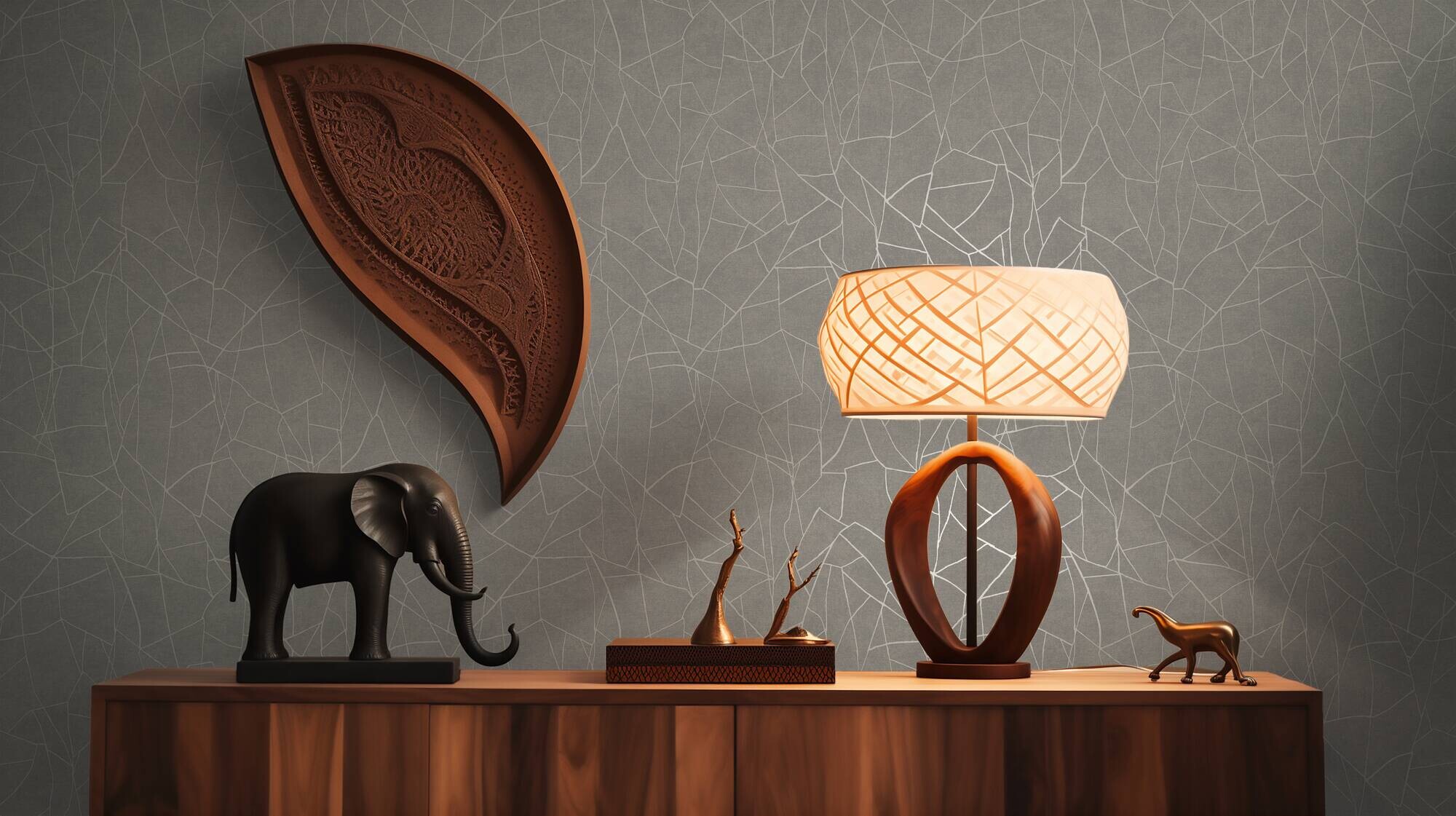 A.S.Creation Vliestapete grau weiß B/H/D: ca. 53x1005x9,7 cm