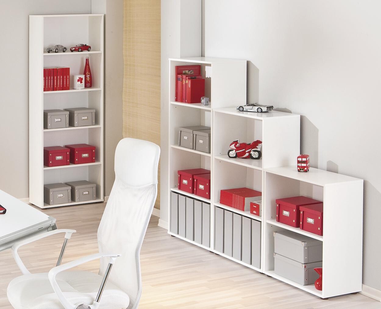 Regal Arco 4 weiß B/H/T: ca. 60x180x30 cm