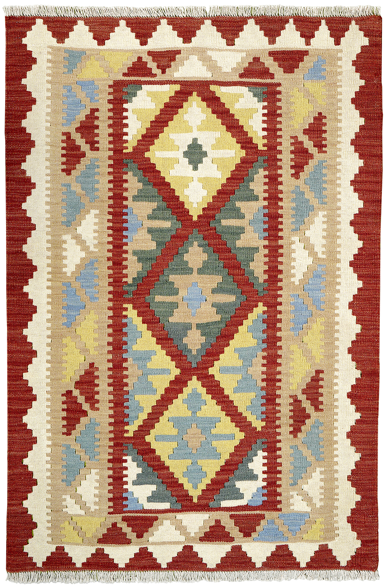 PersaTepp Teppich Kelim Gashgai rot B/H/L: ca. 104x1x154 cm