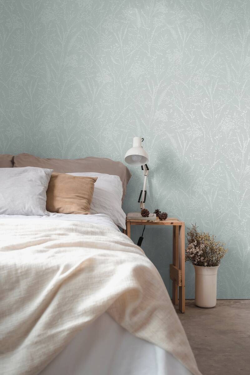 A.S.Creation Vliestapete weiß hellgrün B/H/D: ca. 53x1005x9,2 cm