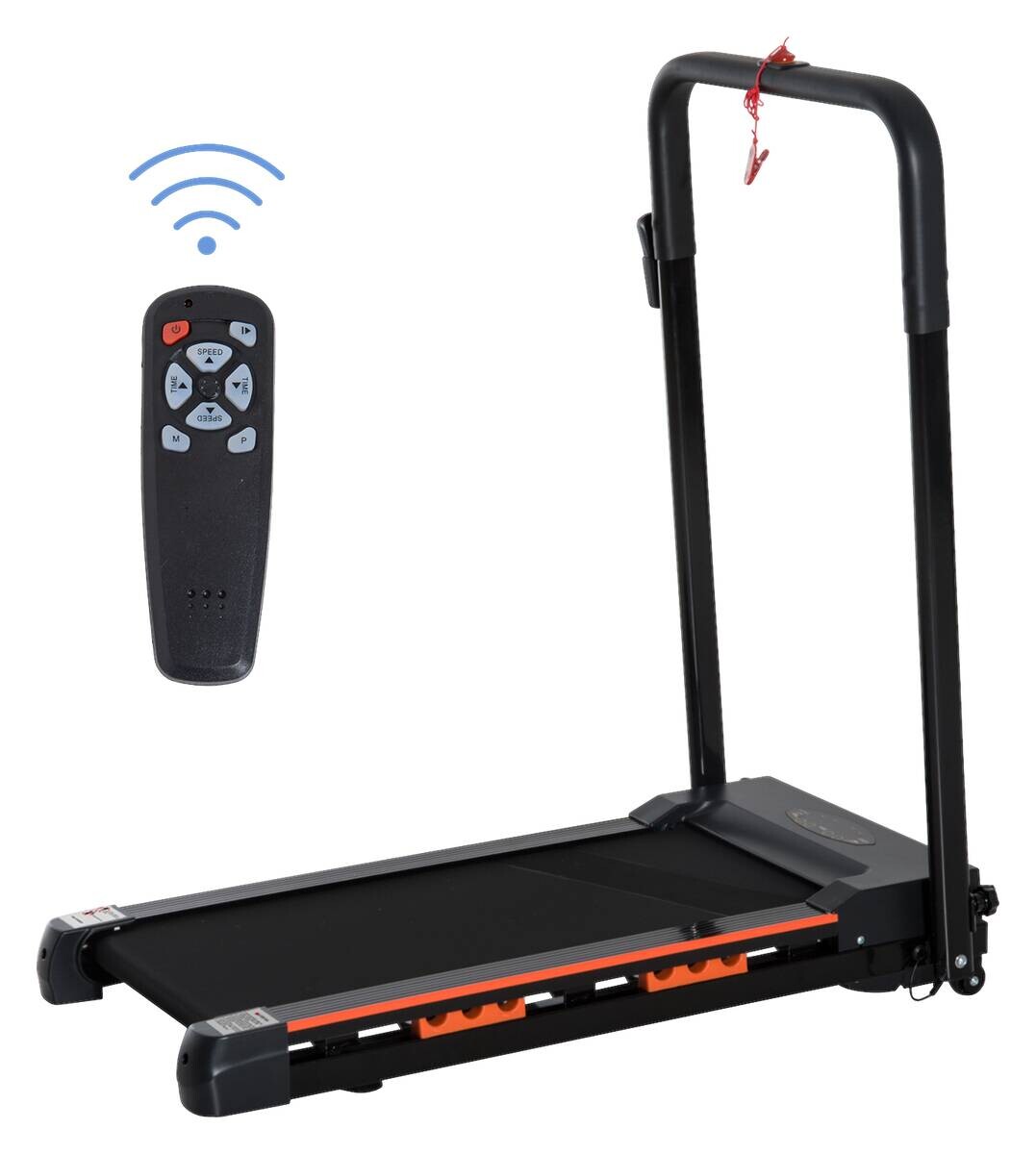 HOMCOM Laufband schwarz Kunststoff B/H/L: ca. 56x108,5x105 cm