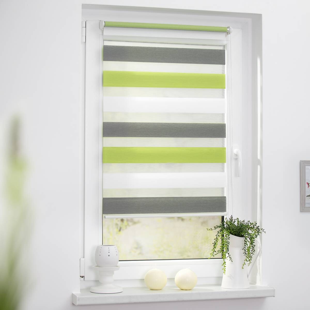 LICHTBLICK Doppelrollo Duo grün B/L: ca. 110x150 cm