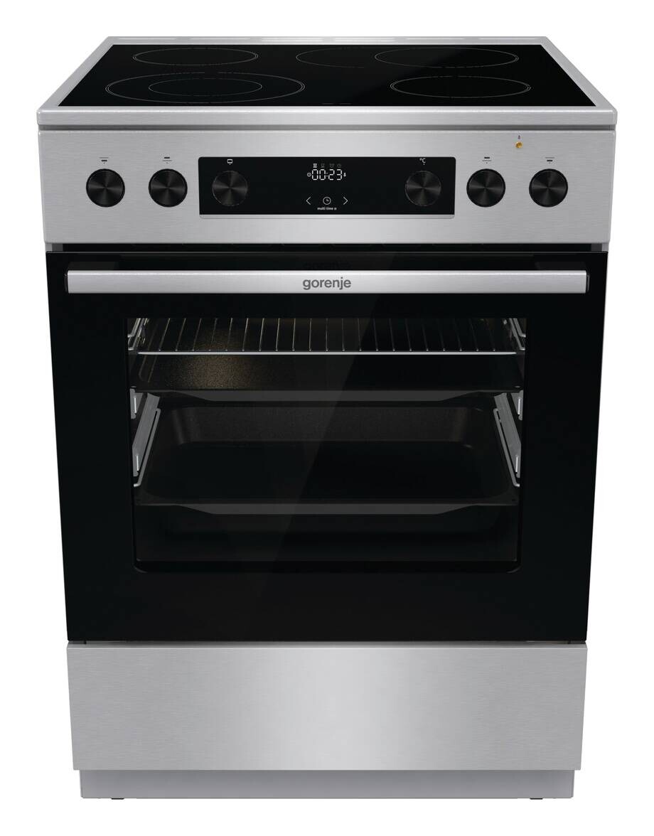 Gorenje Stand-Elektroherd GECS6C70XPA Edelstahloptik B/H/T: ca. 60x85x60 cm