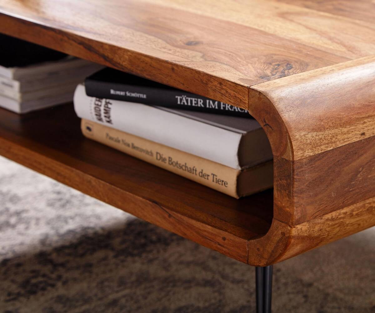 Wohnling Couchtisch braun B/H/T: ca. 55x30x90 cm