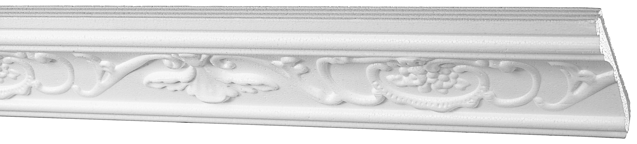 Zierprofil weiß B/H/L: ca. 3,5x7,5x200 cm