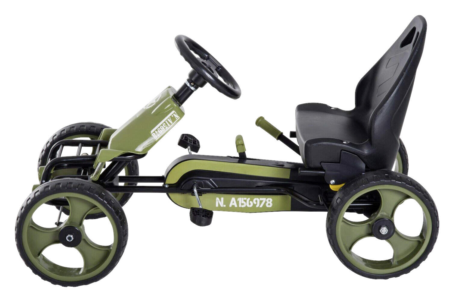 HOMCOM Go Kart schwarz B/H/L: ca. 54x61x105 cm