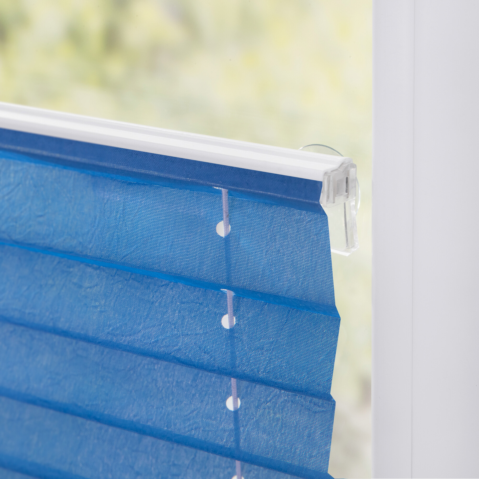 LICHTBLICK Spannplissee blau B/L: ca. 70x130 cm