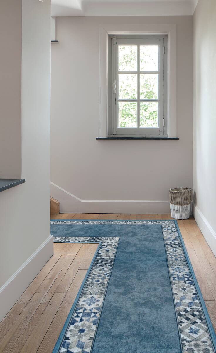 Läufer Murcia blau B: ca. 80 cm pro Meter