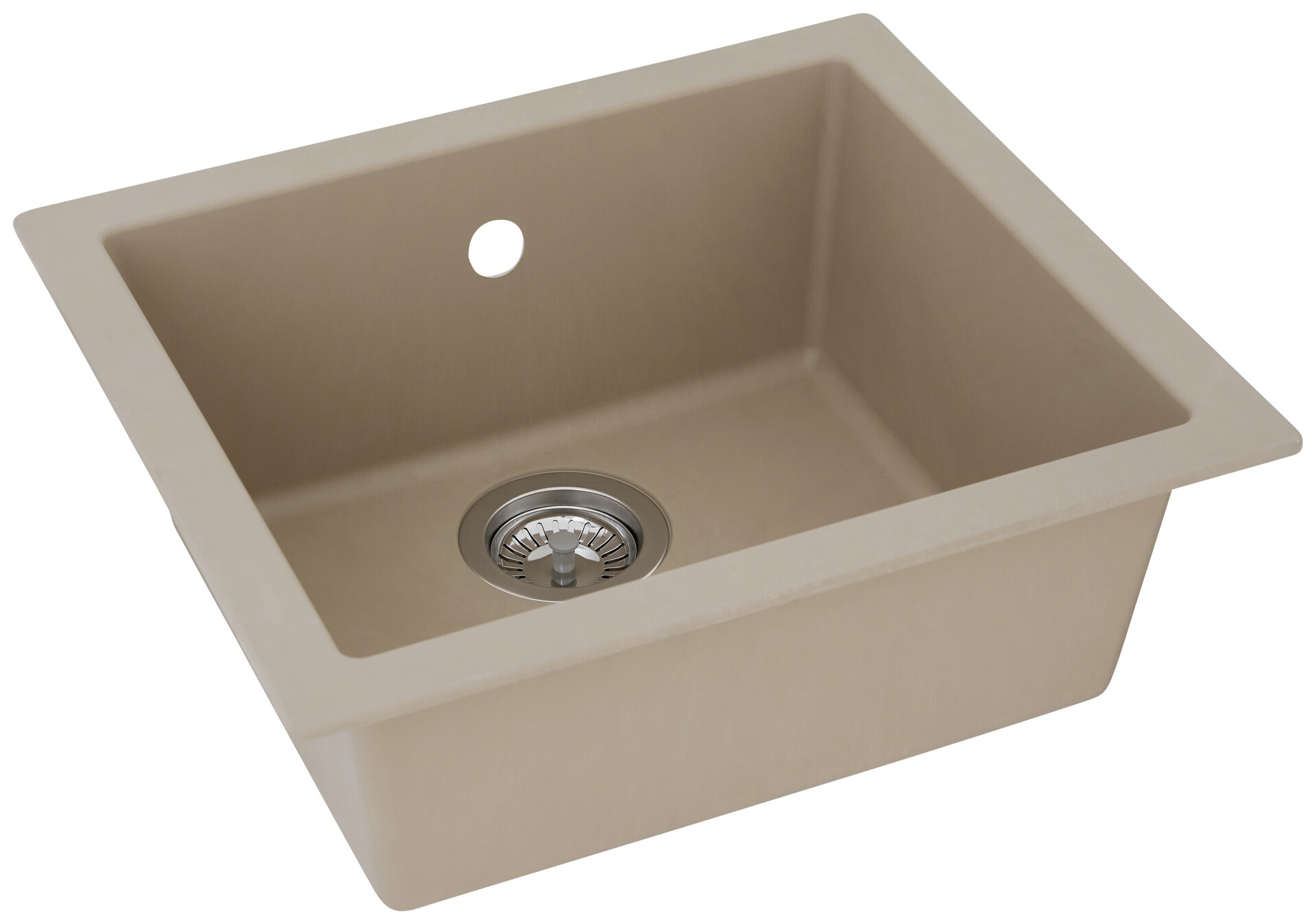 Respekta Einbauspüle Ohio 50 x 44 B sandbeige Mineralite B/H/T: ca. 44x19x50 cm