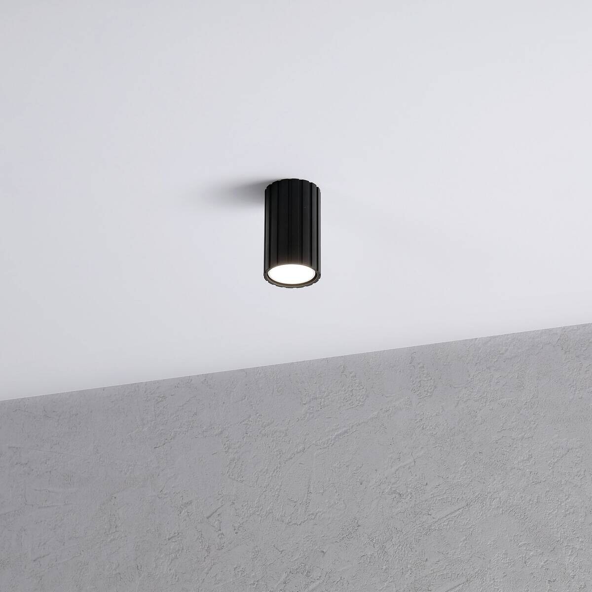 Lamkur Strahler Prisma schwarz Stahl B/H/L: ca. 6,5x10x6,5 cm 1 Brennstellen