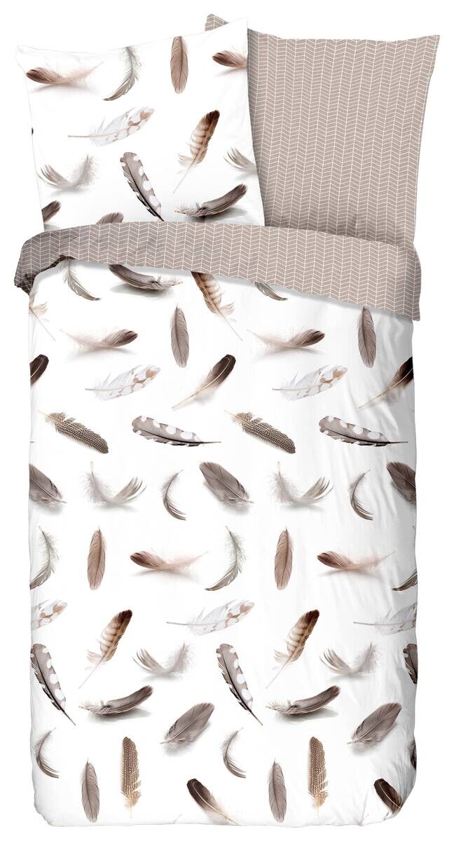 Baumwoll Bettwäsche Flanell weiß Baumwolle B/L: ca. 200x200 cm