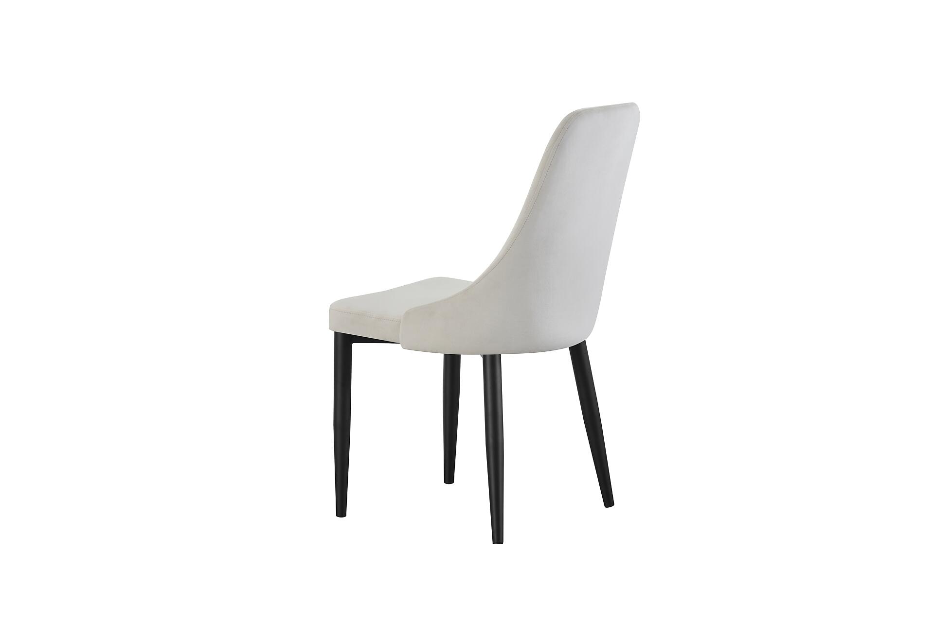 Stuhl CLAUDIA, 2er Set creme Samt B/H/T: ca. 44x88x58 cm Stuhl CLAUDIA, 2er Set creme Samt B/H/T: ca. 44x88x58 cm