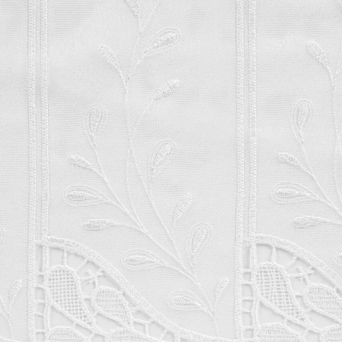 Scheibengardinen-Meterware Logan weiß H: ca. 45 cm