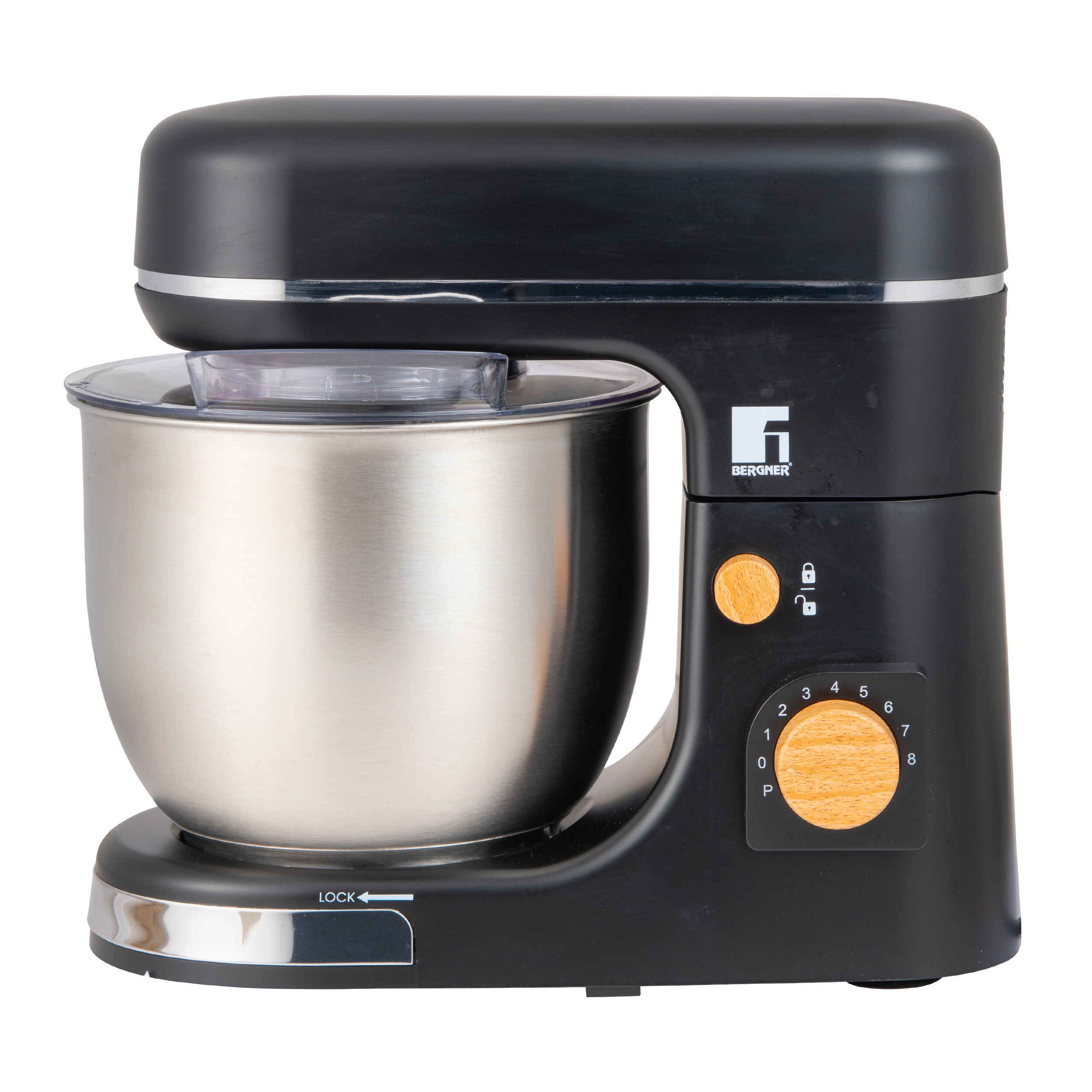 BERGNER Standmixer silber schwarz Edelstahl B/H/L: ca. 23x33,7x38 cm