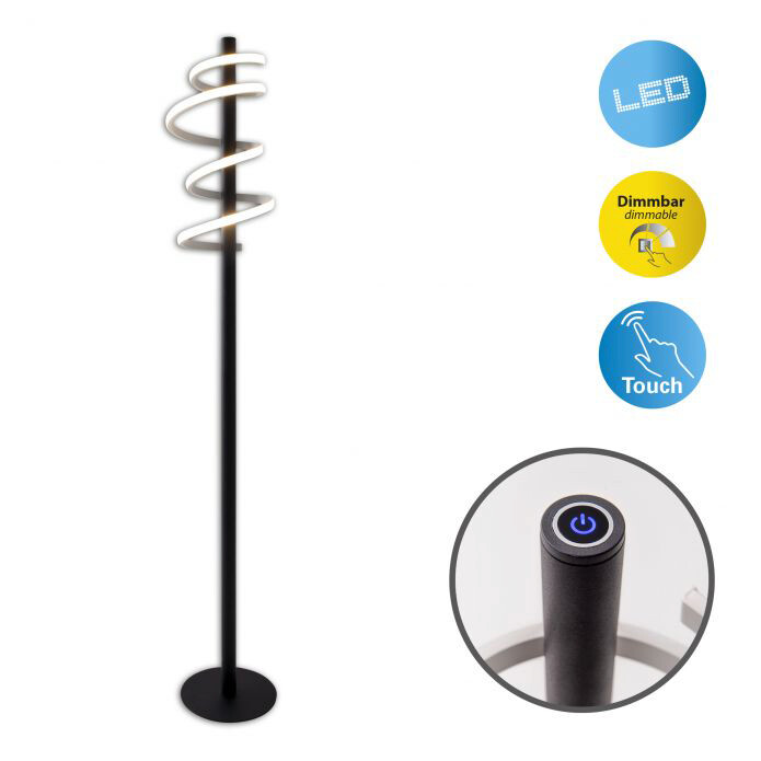 Näve Leuchten LED-Stehleuchte NV2085622 Aluminium H/D: ca. 140x22 cm 1 Brennstellen