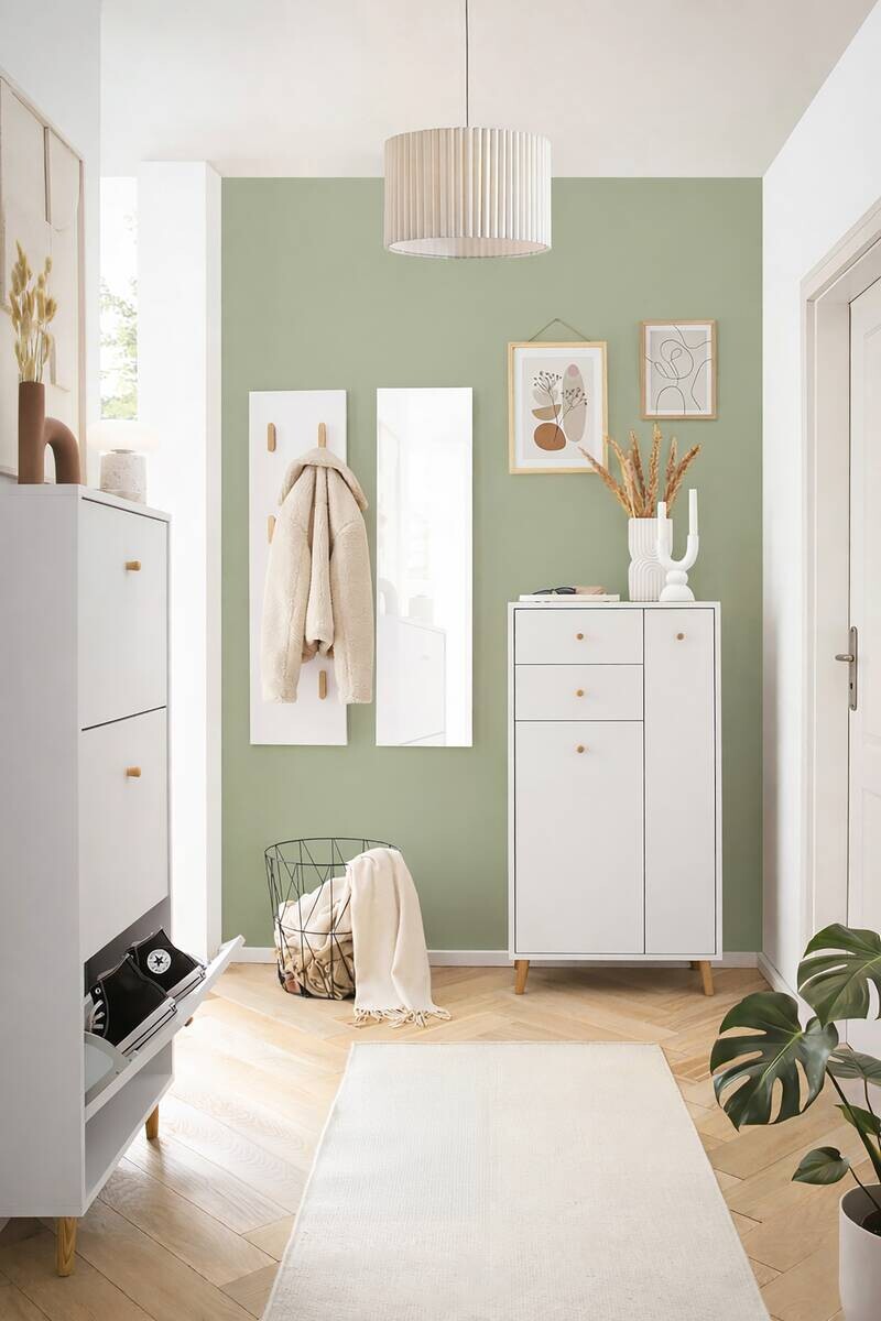 Highboard Bjarne weiß B/H/T: ca. 60,2x103,4x33,05 cm