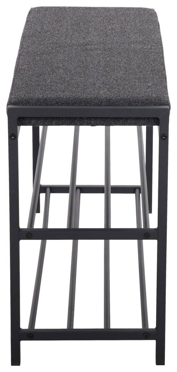 Schuhregal Janne schwarz Metall B/H/T: ca. 90x50x30 cm
