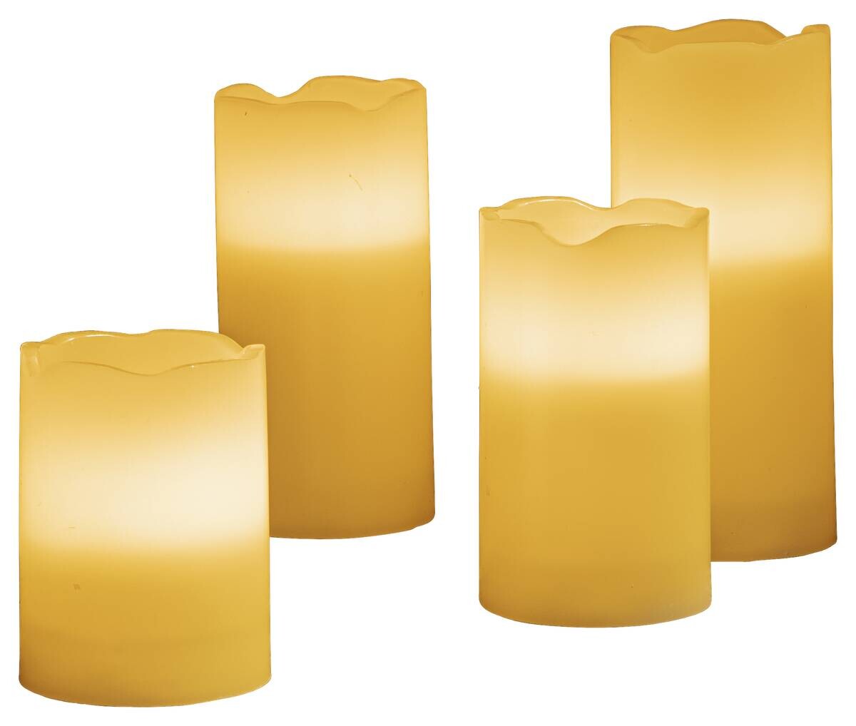 LED-Kerzen 4er Set warmweiß