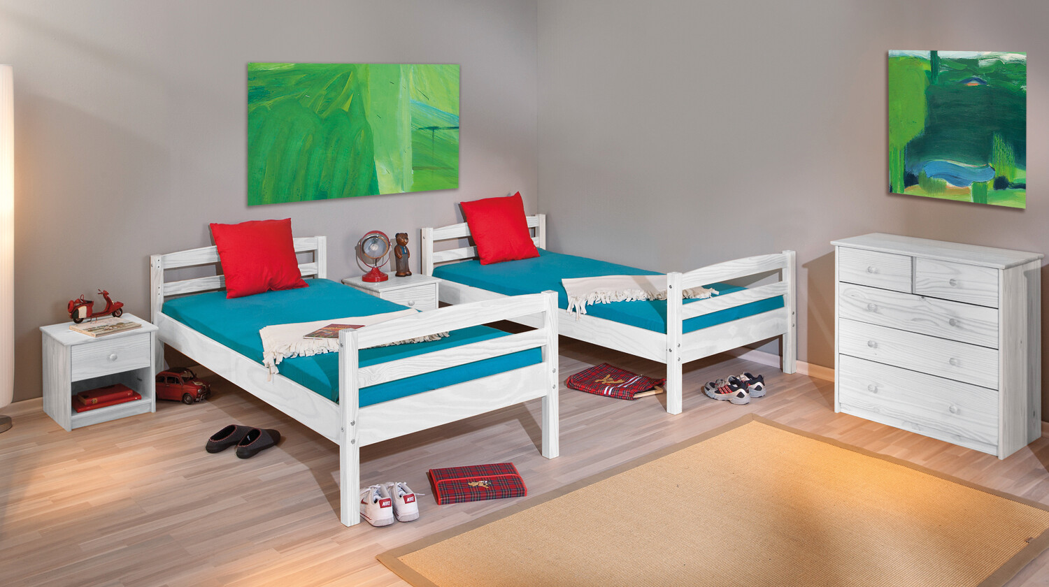 Etagenbett Rick weiß