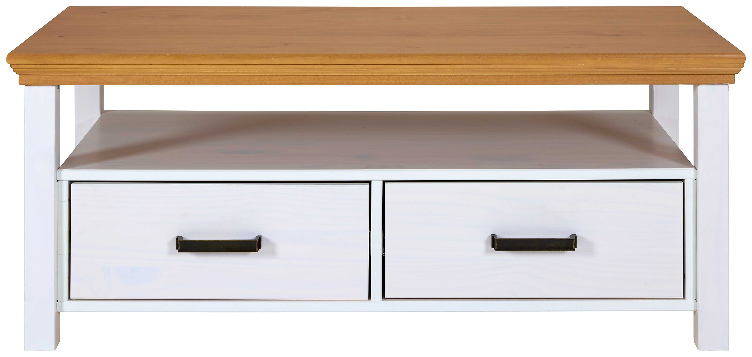 Inter Link Couchtisch Maluno weiß Holz B/H/L: ca. 60x48,8x119,4 cm