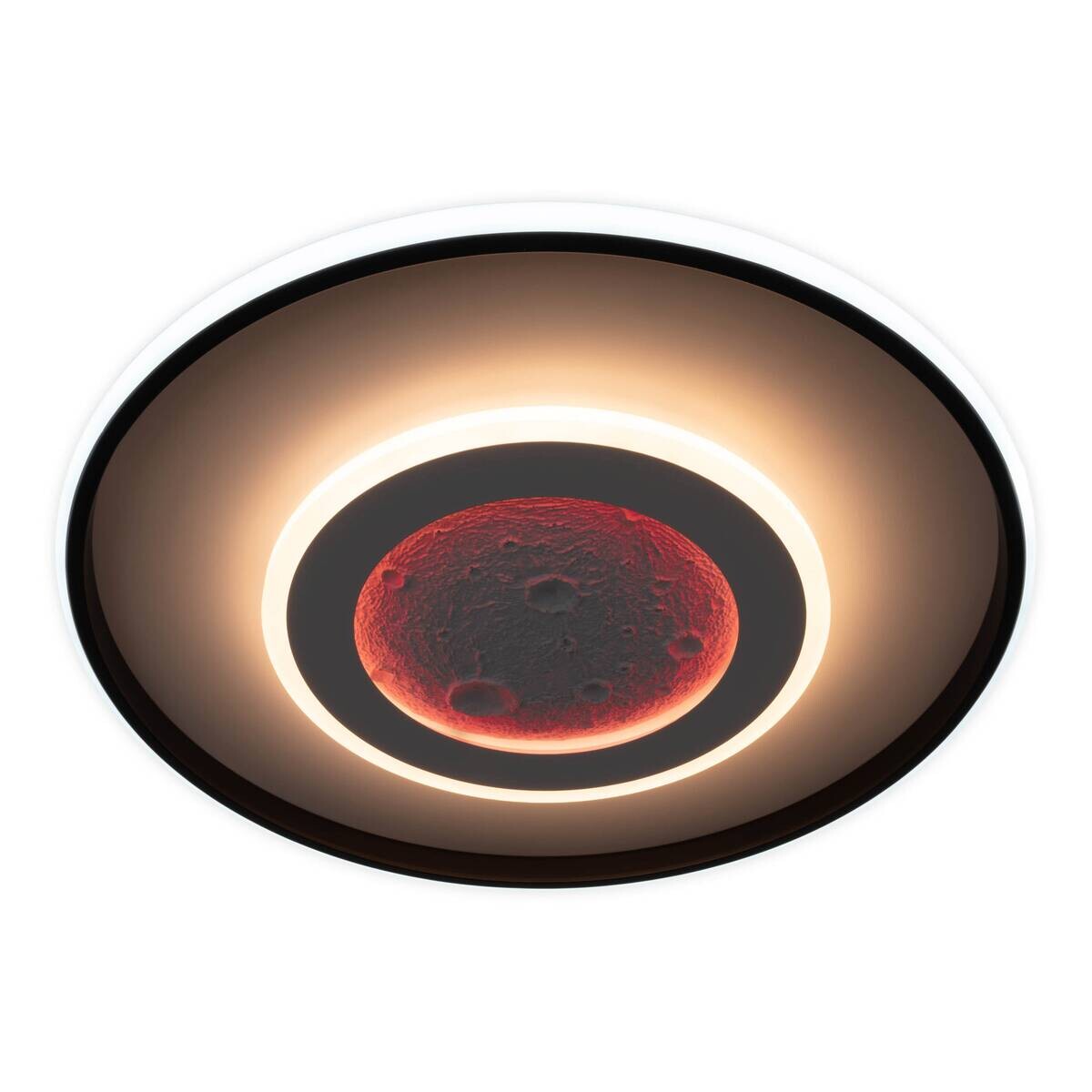 Näve Leuchten Deckenleuchte weiß Metall Kunststoff B/H/T: ca. 50x6x50 cm null 3 Brennstellen