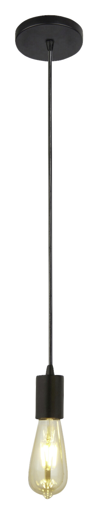 Searchlight Pendelleuchte Squiggle schwarz Stahl B/H/L/D: ca. 10x150x10x10 cm E27 1 Brennstellen