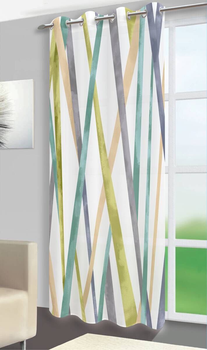 silver edition Ösenvorhang Melanie grün B/L: ca. 135x245 cm