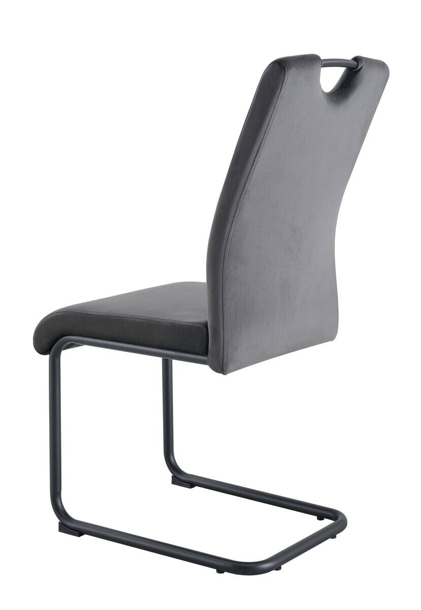 Schwingstuhl LISA, 2er Set anthrazit schwarz B/H/T: ca. 43x98x61 cm